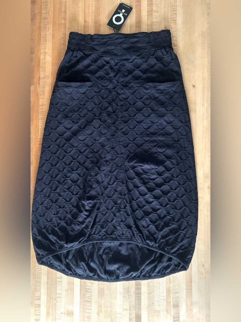 My Soul Black Bubble Midi Skirt